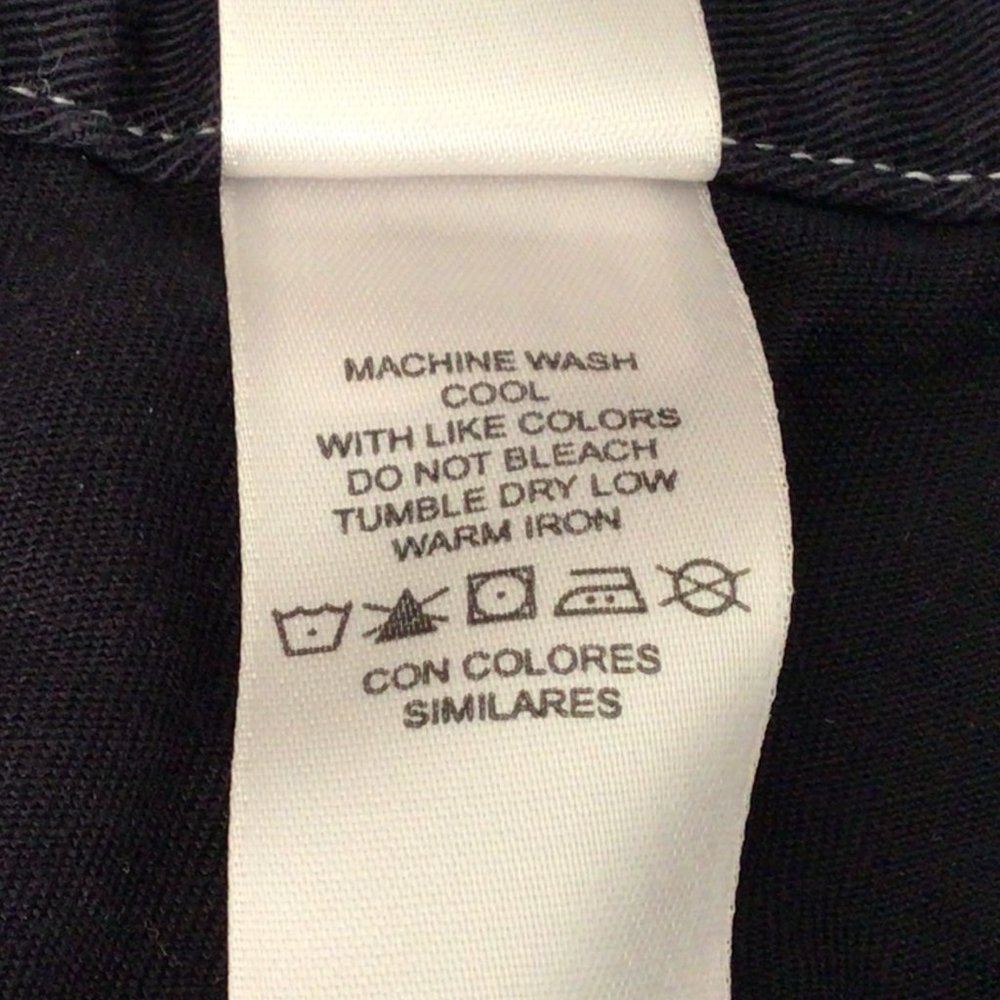 Villager Sport, A Liz Claiborne Company - Black denim shorts with white trim - Picture 4 of 4